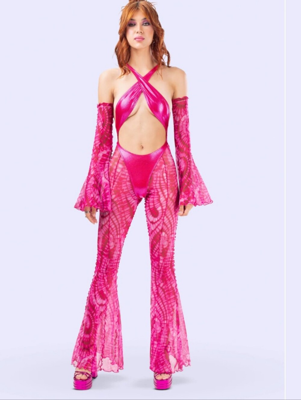 Badinka Glimmer Criss Cross Romper
